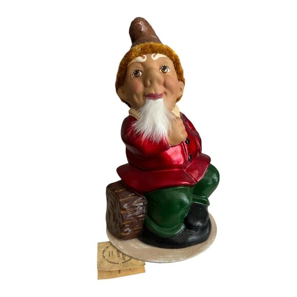 Take 1/2 off Rare Ino Schaller Limited Production Papier Mache Christmas Gnome - Picture 10 of 10